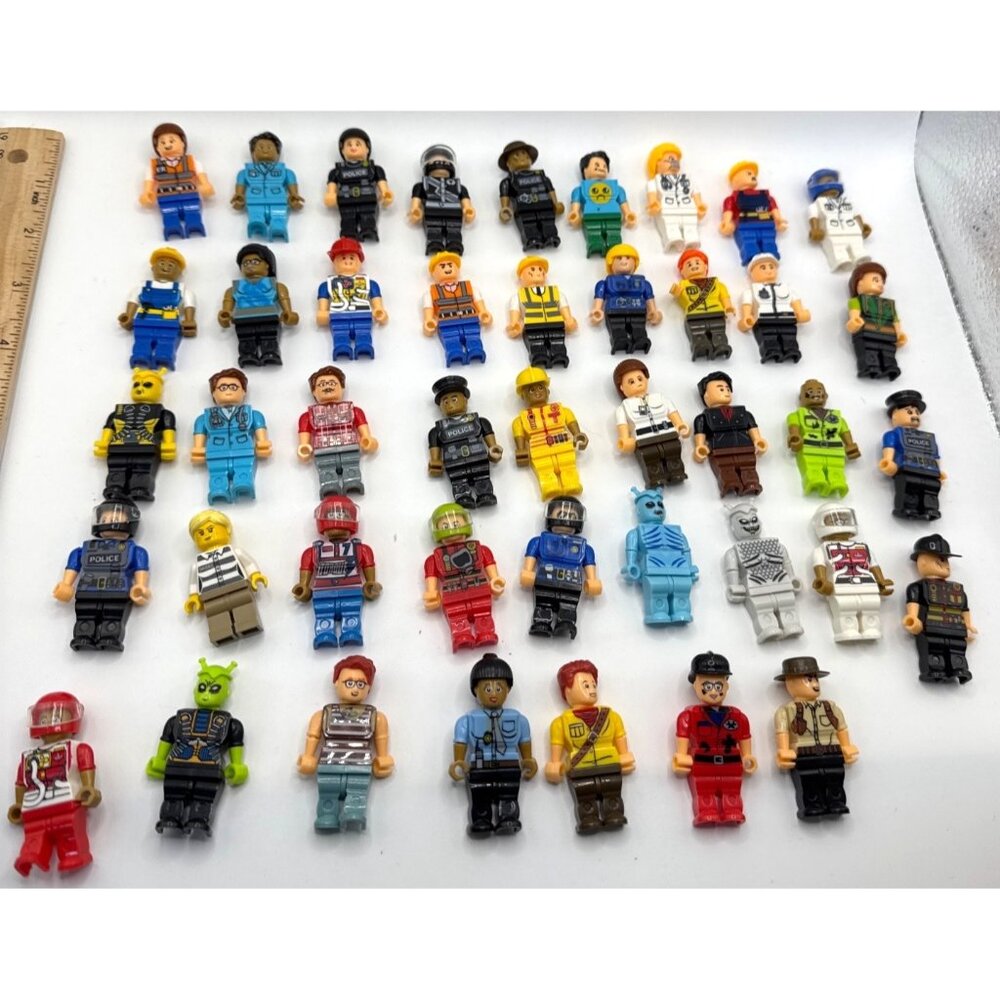 Bundle Lot of 43 Block Tech Menards Mini Brick Figs Figures Toys Collectible